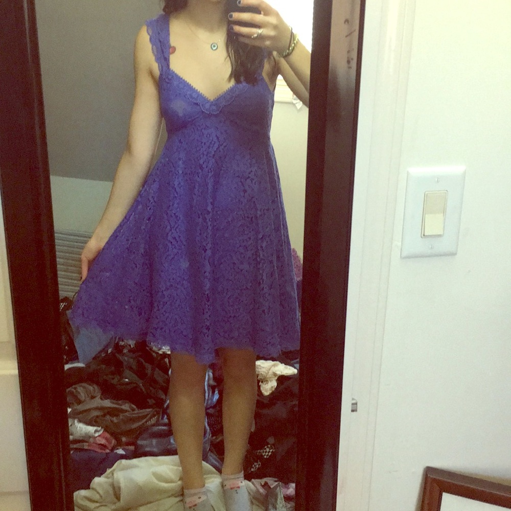 Purple Lace Free People Dress